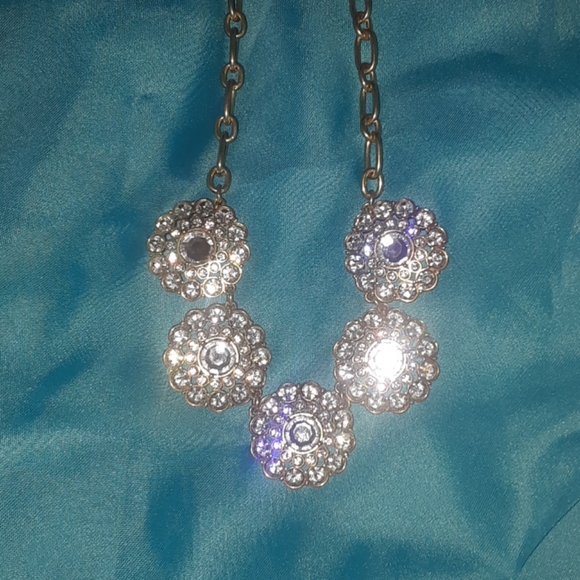 J Crew Rhinestone Statement Necklace - Picture 2 of 5